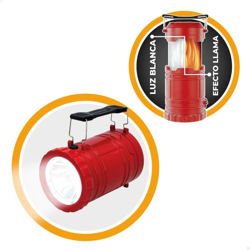 Lanterne à LED Aktive Rouge Camping (6 Unités)