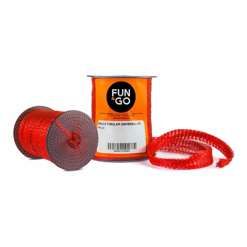 Filet tubulaire pour emballage Fun&Go Universal-100 Rouge 25 m