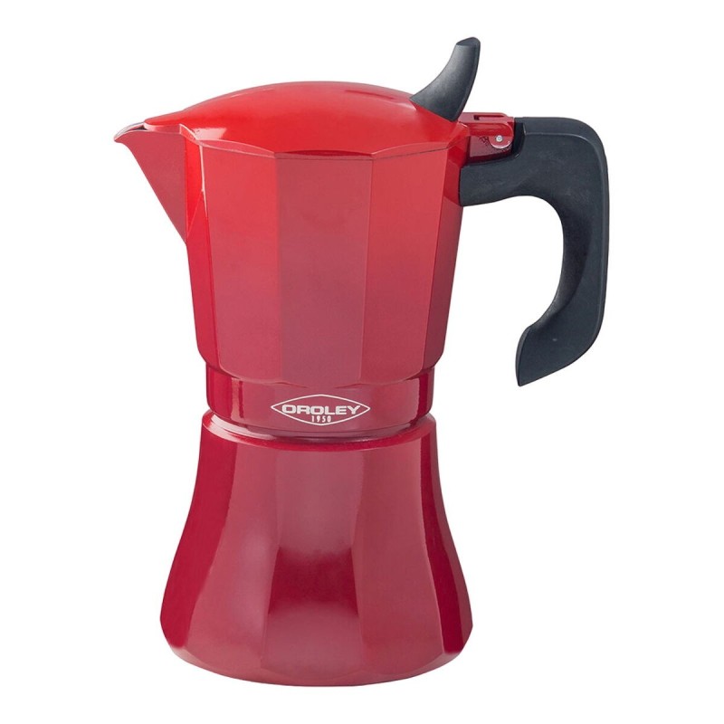 Cafetière Italienne Oroley Petra Rouge Aluminium 9 Tasses