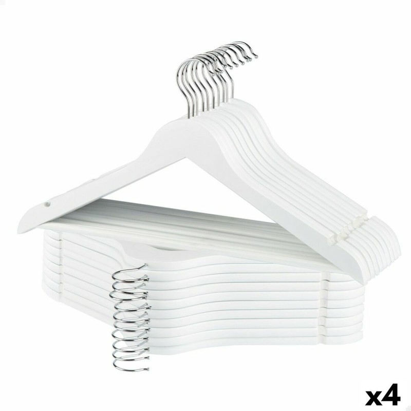 Jeu de porte-manteaux Max Home Blanc Bois Acier 44