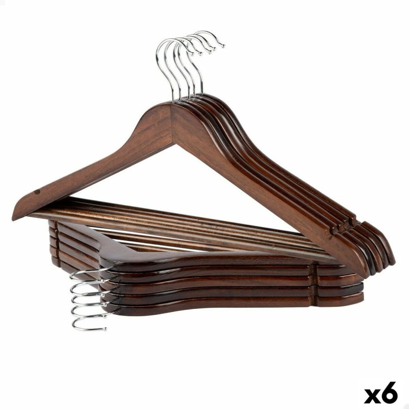 Jeu de porte-manteaux Max Home Marron Bois Acier 44