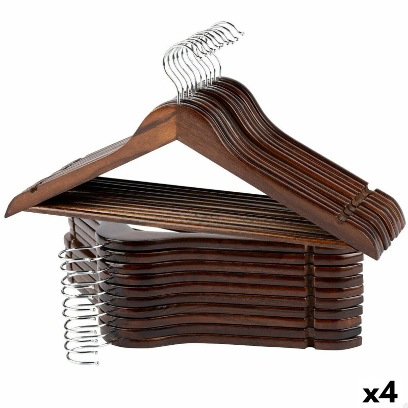 Jeu de porte-manteaux Max Home Marron Bois Acier 44