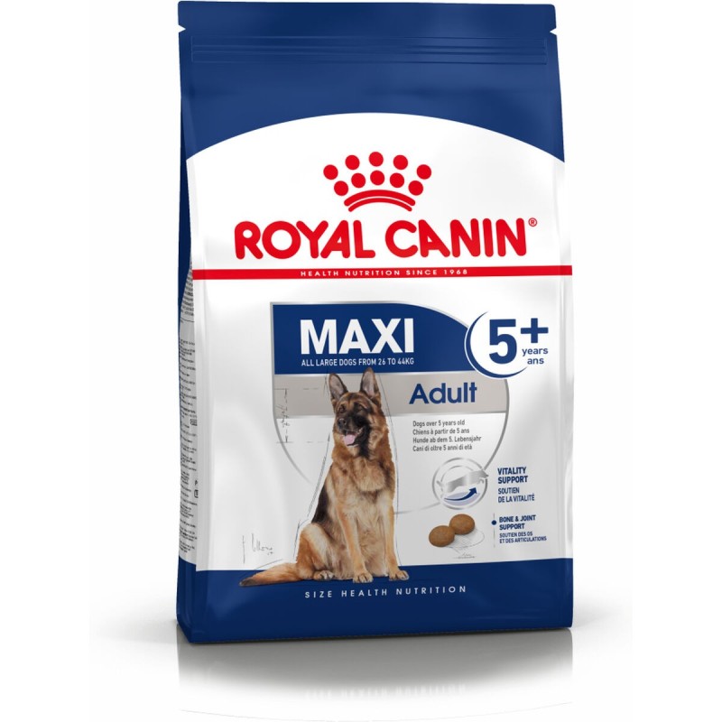 Nourriture Royal Canin Maxi Adult 5+ Adulte Poulet Riz Oiseaux 15 kg