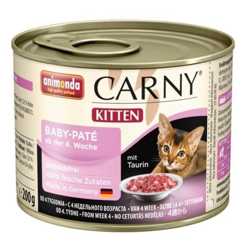 Aliments pour chat Animonda Carny Kitten Baby Poulet Veau 200 g