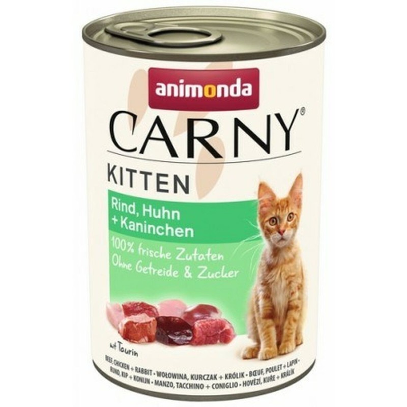 Aliments pour chat Animonda Carny Poulet Veau Lapin 400 g