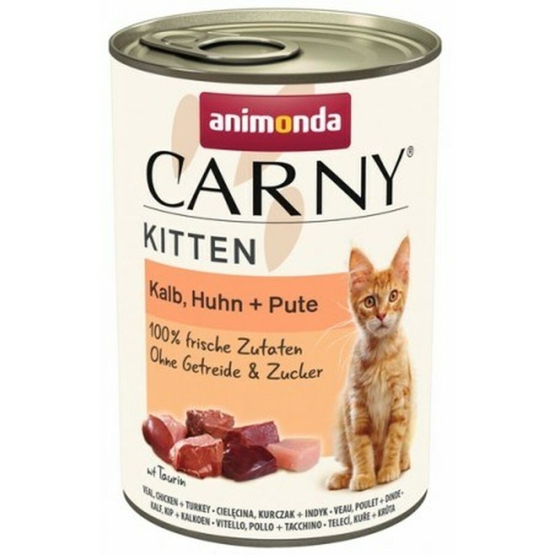 Aliments pour chat Animonda Carny Poulet Dinde Veau 400 g