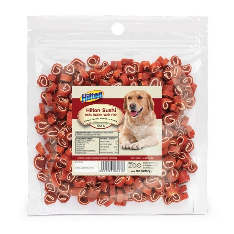 Snack pour chiens Hilton Sushi Rolls Morue Lapin 500 g