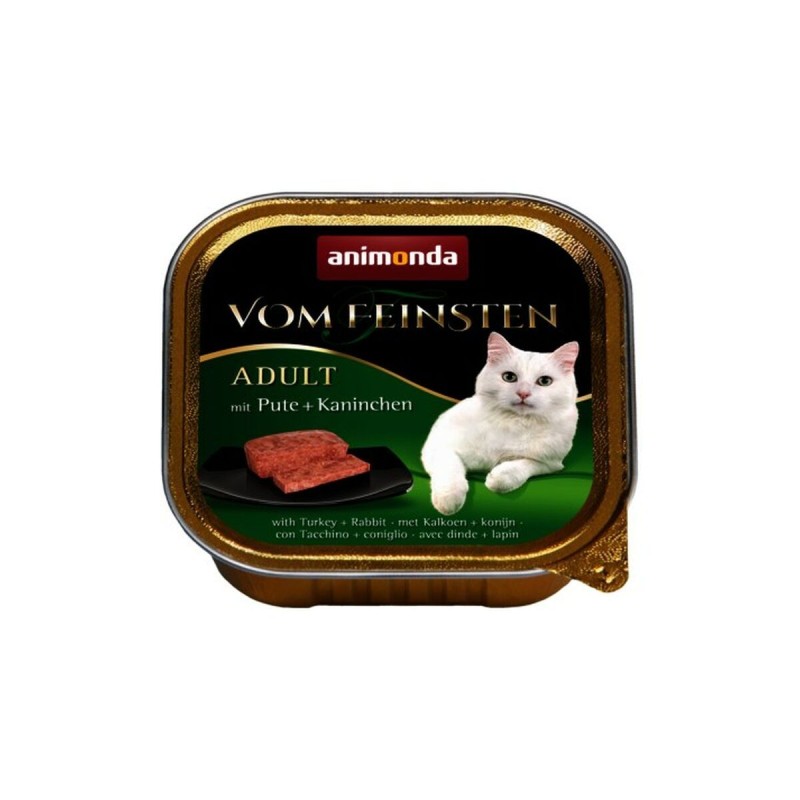 Aliments pour chat Animonda Vom Feinsten Dinde Lapin 100 g 100 L