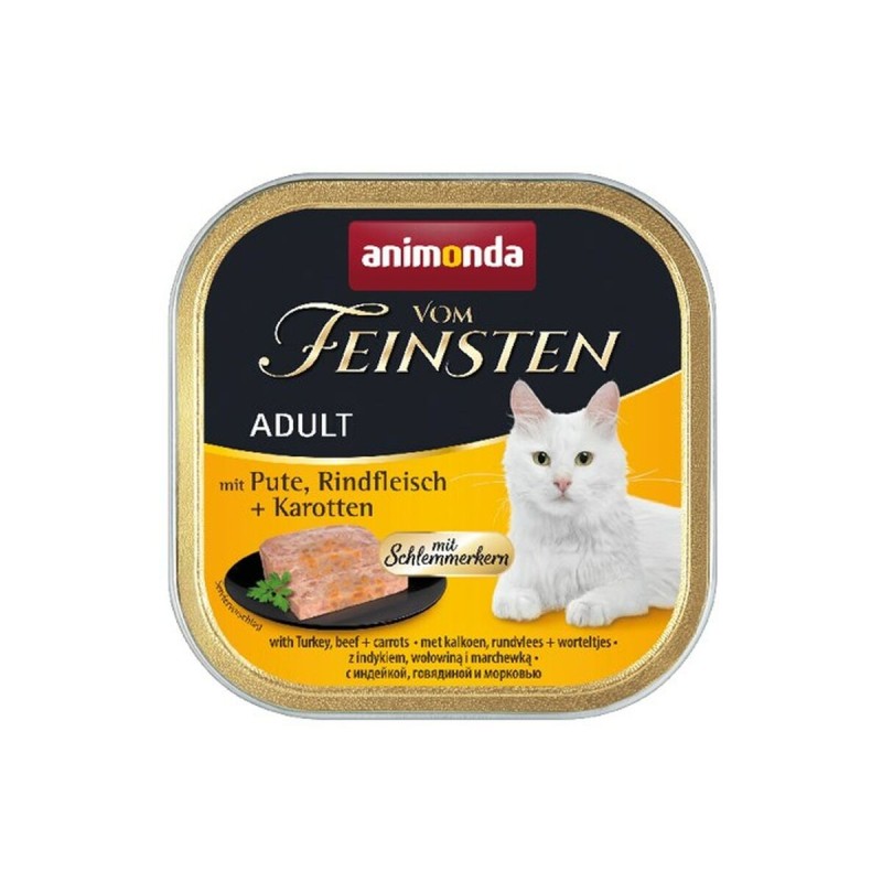 Aliments pour chat Animonda Vom Feinsten Veau Carotte 100 g 100 L