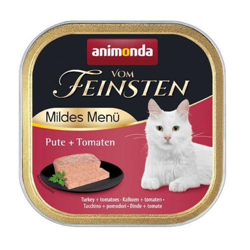 Aliments pour chat Animonda Vom Feinsten Dinde Tomate 100 g 100 L