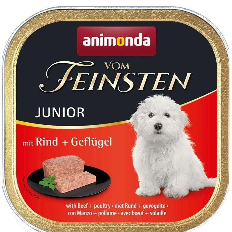 Alimentation humide Animonda Vom Feinsten Junior Veau Oiseaux 150 g