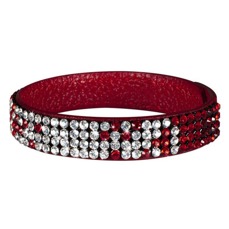 Bracelet Femme Glamour GBR1-055 (21 cm) Rouge Cuir (18 - 19