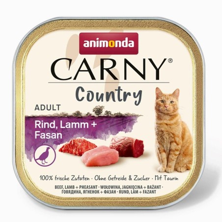 Aliments pour chat Animonda Carny Country Beef Cordero + Faisan 100 g