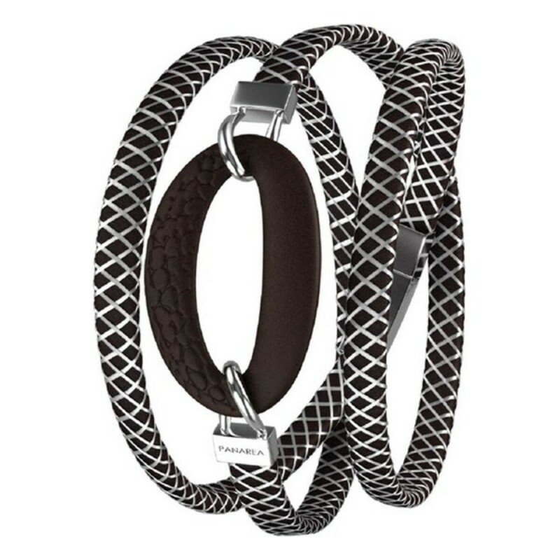 Bracelet Femme Panarea BM1N21 Noir Argent Argenté (59 cm)