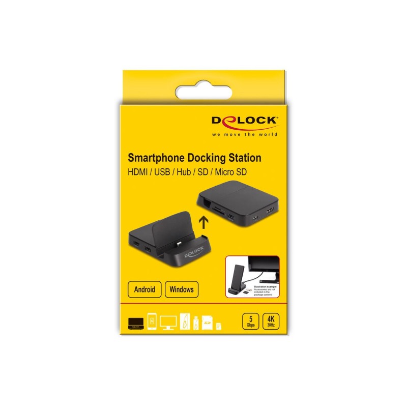 Dock/Base de chargement DELOCK 88018 Noir