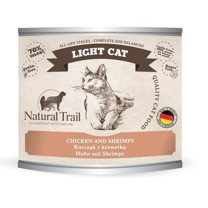 Aliments pour chat NATURAL TRAIL Light Cat Chicken Poulet 200 g