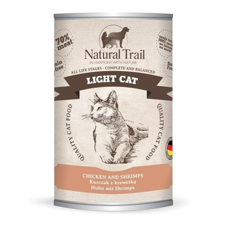 Aliments pour chat NATURAL TRAIL Light Cat Chicken Poulet 400 g