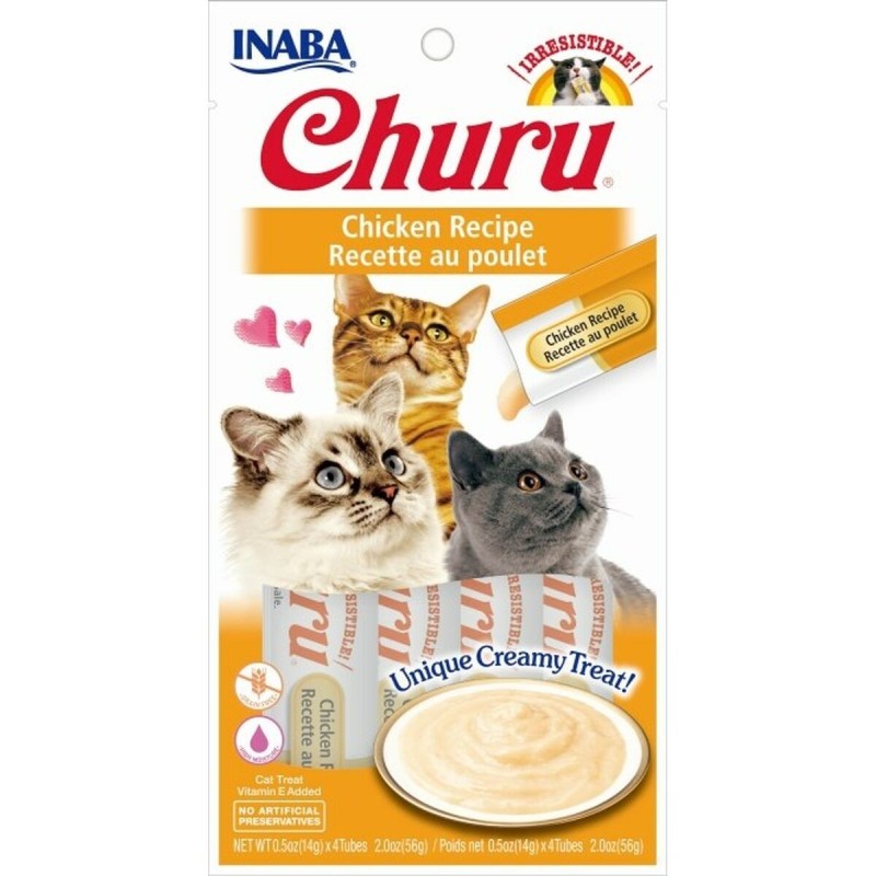 Collation pour Chat Inaba Churu Poulet 4 x 14 g