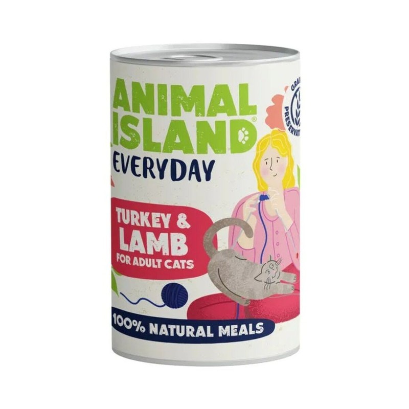 Aliments pour chat ANIMAL ISLAND Turkey 400 g