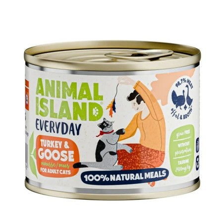 Aliments pour chat ANIMAL ISLAND Turkey 200 g