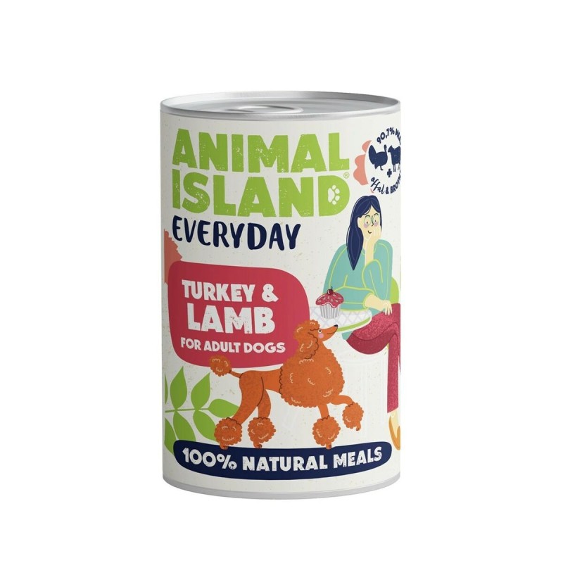 Alimentation humide ANIMAL ISLAND Everyday Turkey Dinde 400 g