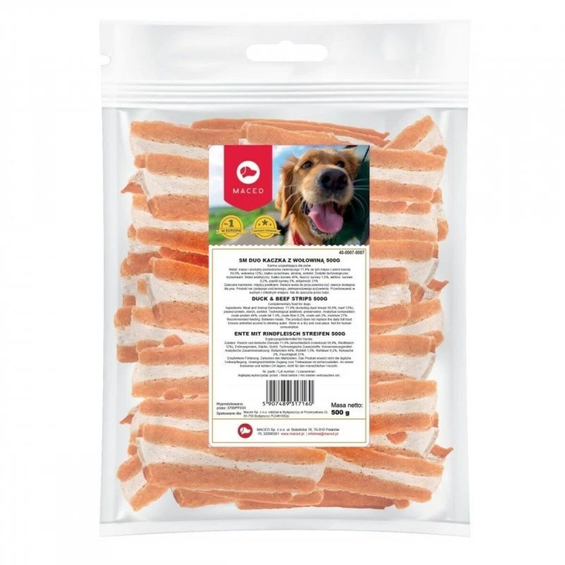 Snack pour chiens Maced                                 Poulet Veau 500 g