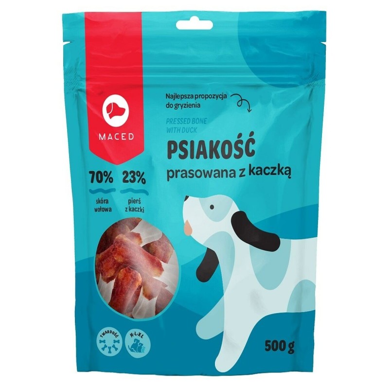 Snack pour chiens Maced MACED Pressed bone with duck - masticable para perros - 500g Canard 500 g