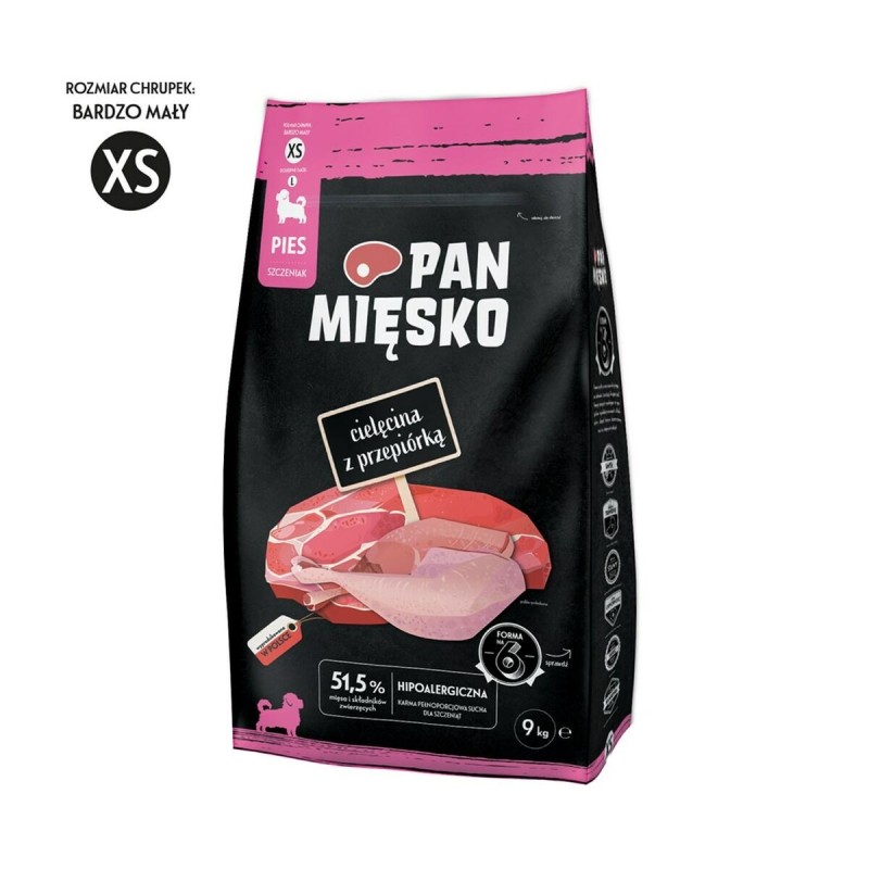 Nourriture PAN MIĘSKO XS Veau 9 kg