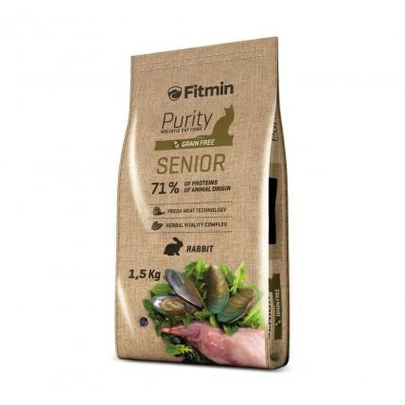 Aliments pour chat Fitmin Purity Senior Senior Poulet Agneau Lapin 1