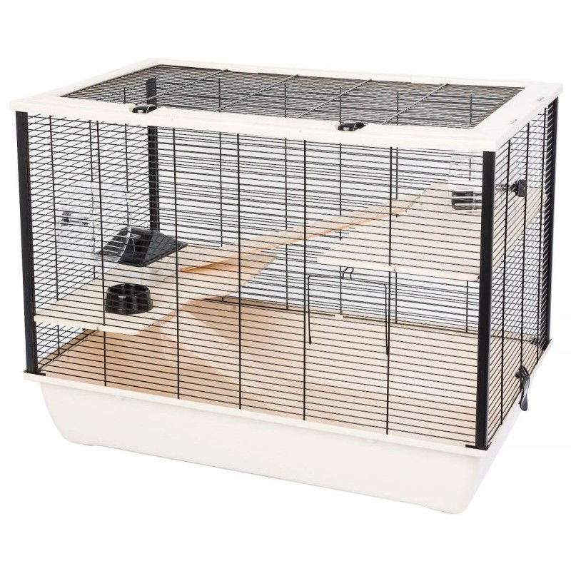 Cage INTER-ZOO Bois Métal Plastique 27 x 58 x 48 cm