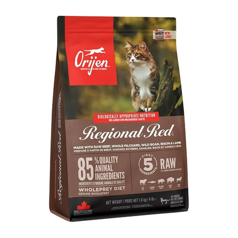 Aliments pour chat Orijen Regional Red Adulte Veau Agneau Viande de bœuf Sanglier 1