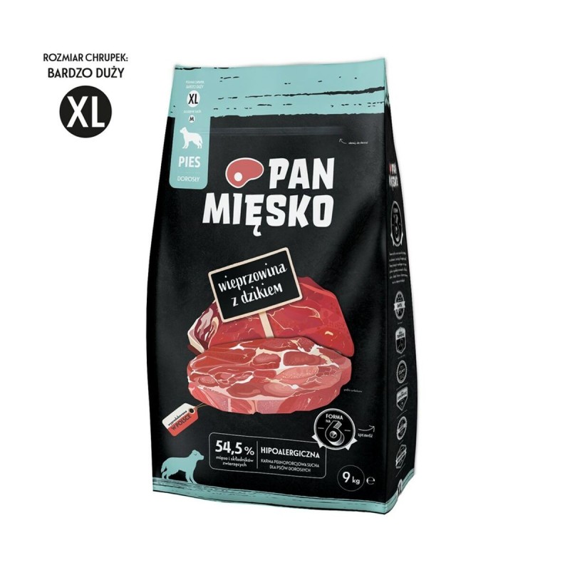 Nourriture PAN MIĘSKO Cochon 9 kg