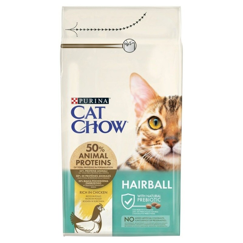 Aliments pour chat Purina CAT CHOW HAIRBALL CONTROLL Adulte Poulet 1