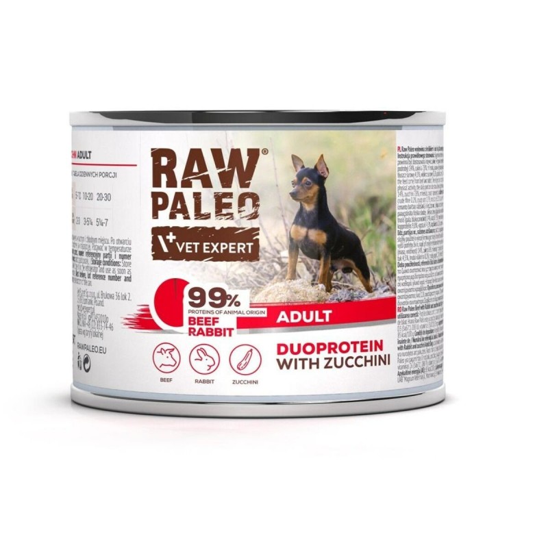 Alimentation humide VETEXPERT RAW PALEO Viande de bœuf 200 g