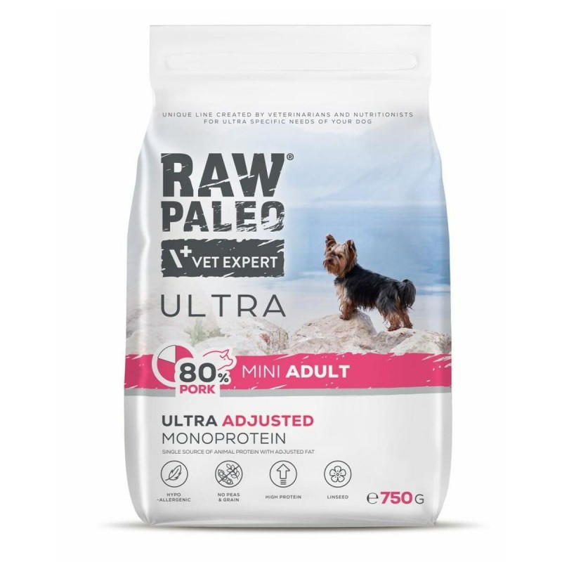 Nourriture VETEXPERT RAW PALEO Ultra Pork Mini Adult Cochon 750 g