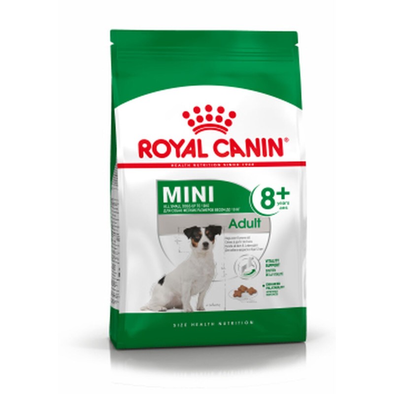 Nourriture Royal Canin Mini Adult 8+ Adulte Maïs Oiseaux 2 Kg