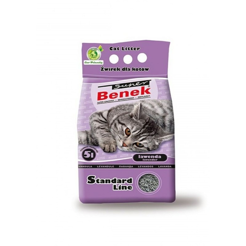 Sable pour chats Super Benek                                 Lavande 5 L