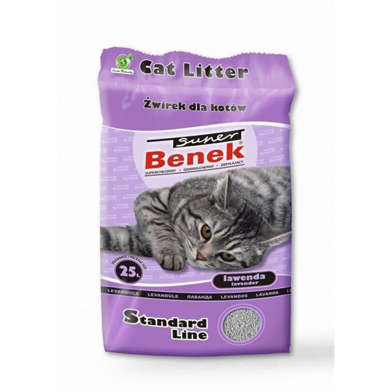 Sable pour chats Super Benek                                 Lavande 25 L