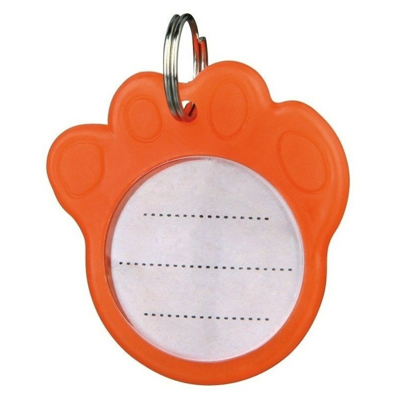 Plaque d'identification pour collier Trixie 2277 Orange 3