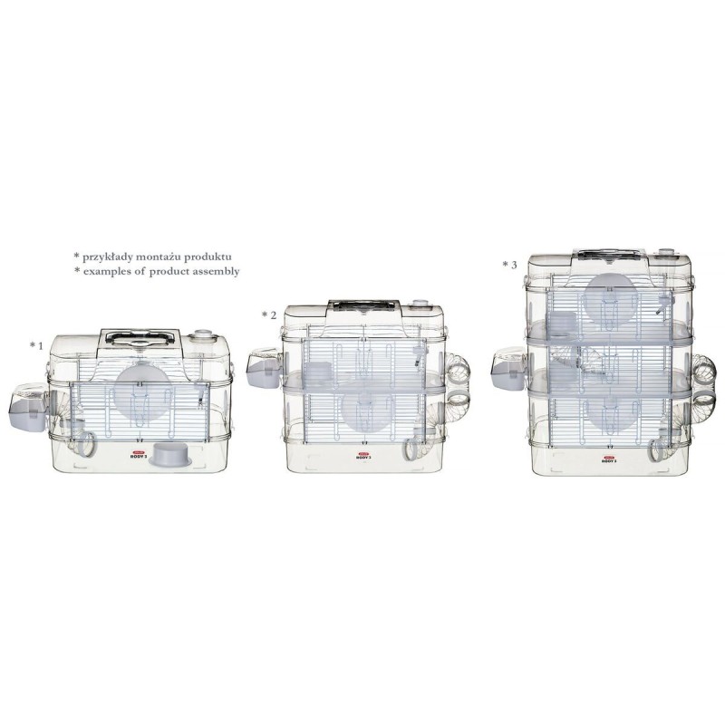 Cage Zolux Rody3 Métal Plastique 41 x 36 x 27 cm (1 Pièce)