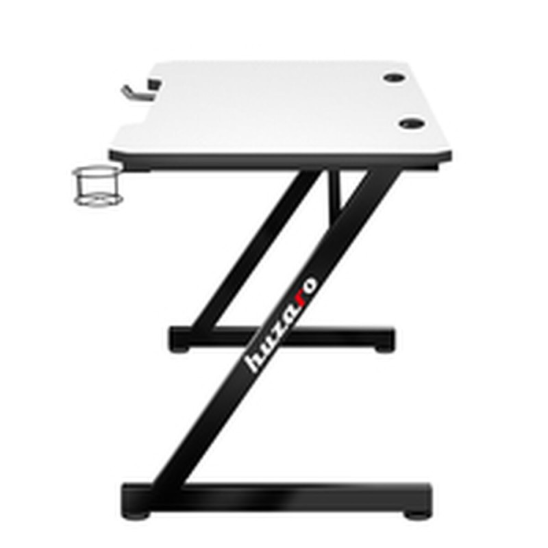 Bureau Huzaro Hero 2.5 Blanc Noir Aluminium 120 x 60 cm