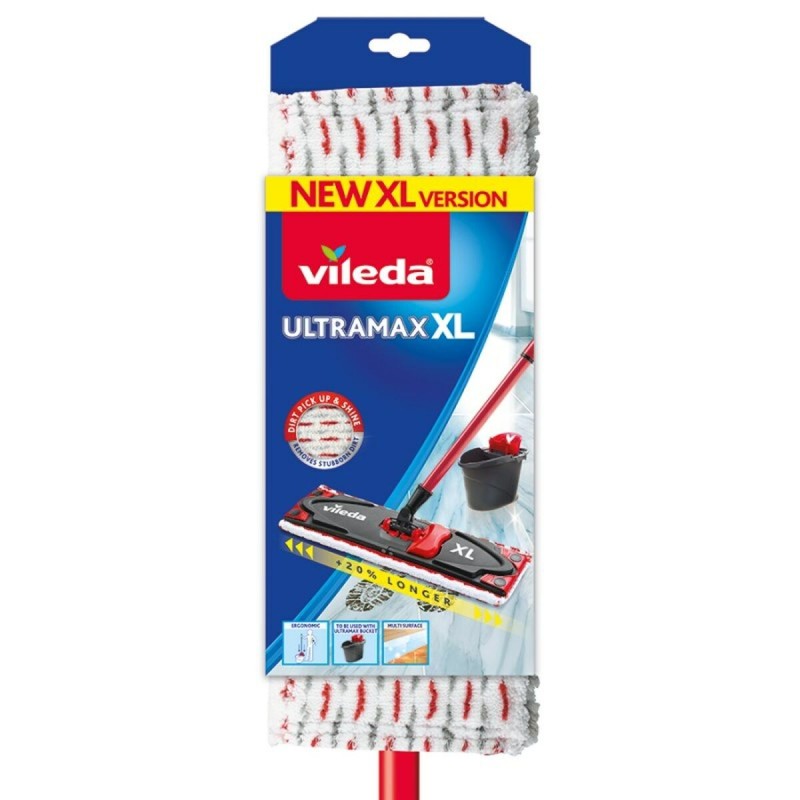 Serpillière Vileda Ultramax XL Blanc Rouge Microfibre