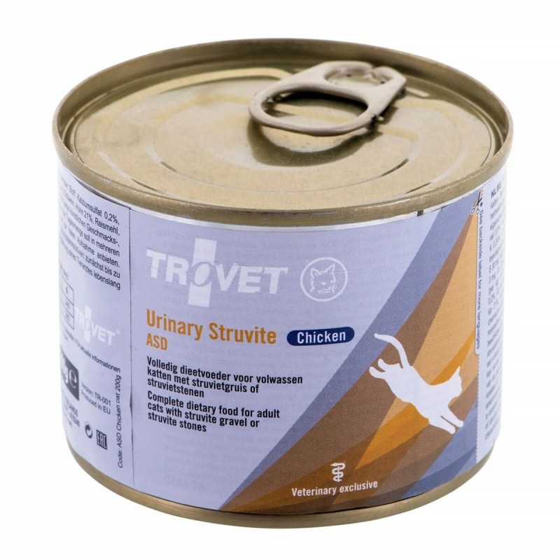 Aliments pour chat Trovet Urinary Struvite Poulet 200 g