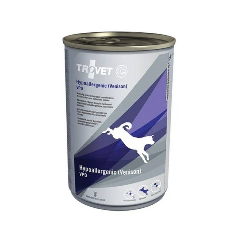 Alimentation humide Trovet Hypoallergenic VPD Viande Sanglier 400 g