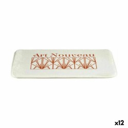 Tapis de bain Art Nouveau Blanc Bronze 40 x 1