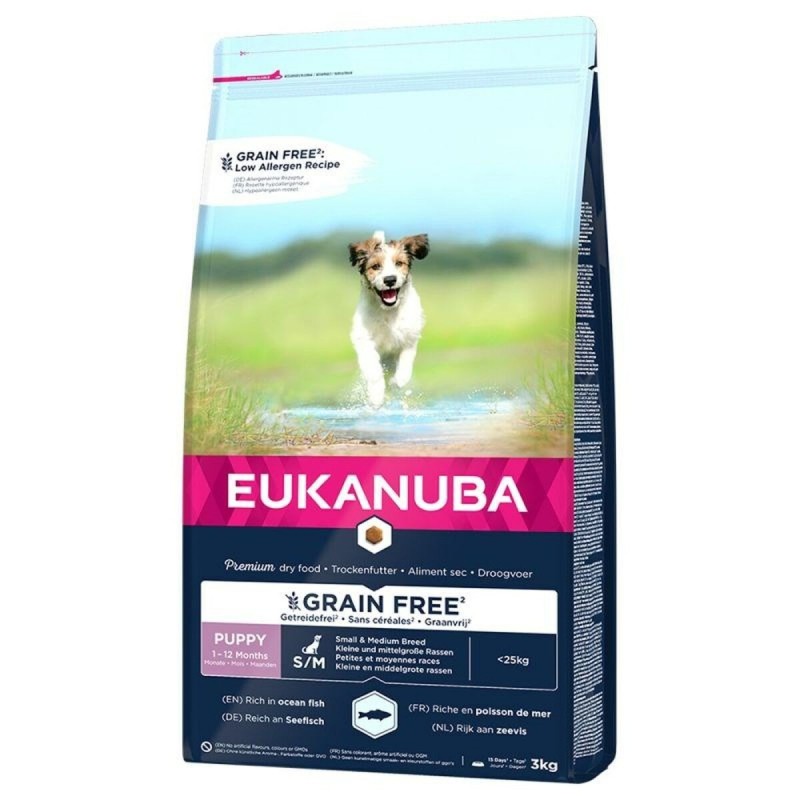 Nourriture Eukanuba Petit/Junior Poisson 3 Kg