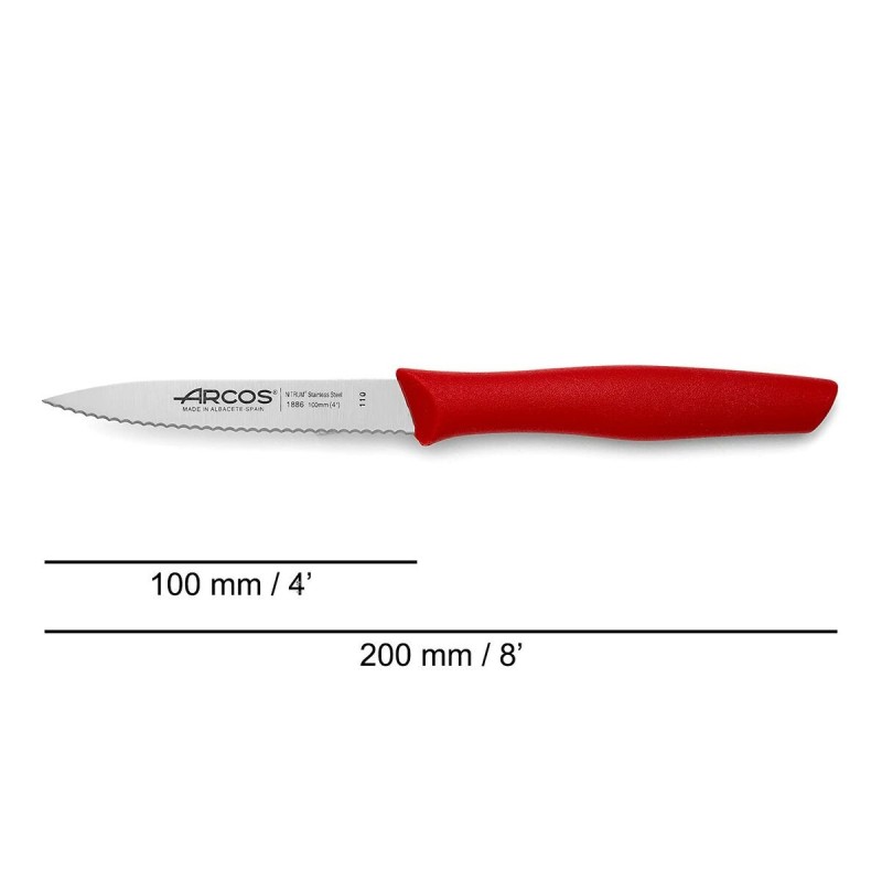 Eplucheur Arcos Nova Rouge Acier inoxydable polypropylène 10 cm