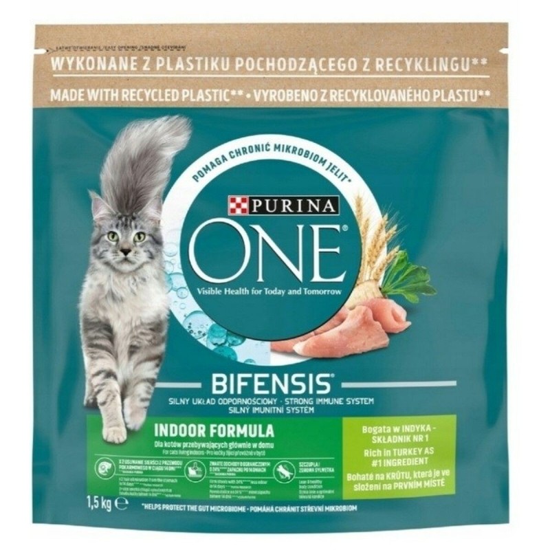 Aliments pour chat Purina One Bifensis Indoor Formula Dinde 1