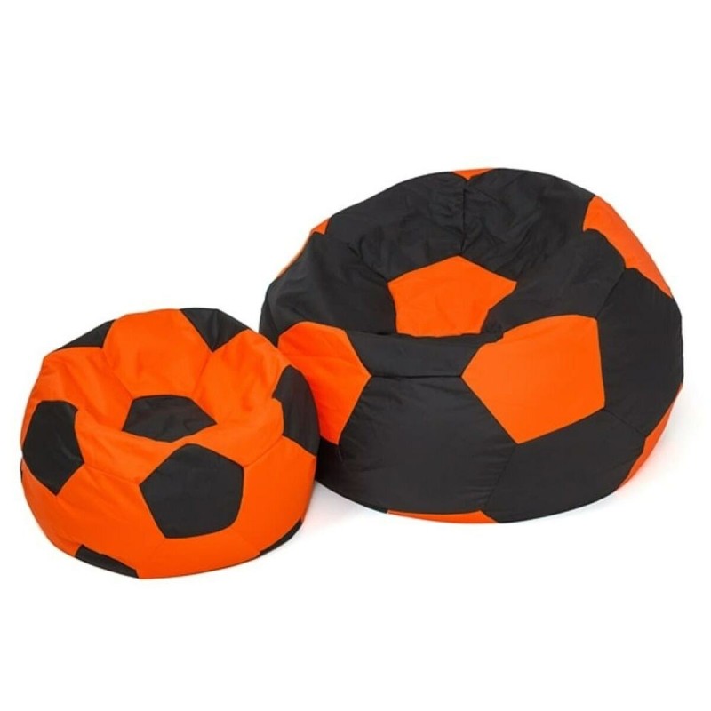 Pouf GO GIFT Noir Orange Oxford Football