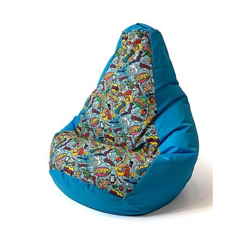 Pouf GO GIFT Bleu 130 x 90 cm Poire